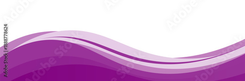 Purple abstract wave background with smooth curves and gradient layers. Modern Trendy design in vector Illustration