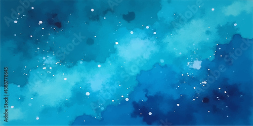 A magic night blue texture of raindrops on a city window blends with glowing snowflakes and star patterns for a winter holiday Christmas backdrop design