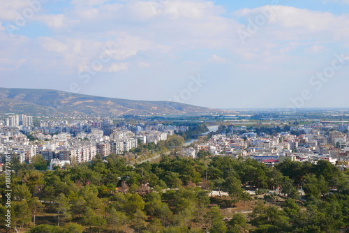 The streets of the city of Silifke in Turkiye. City streets of the Turkish city