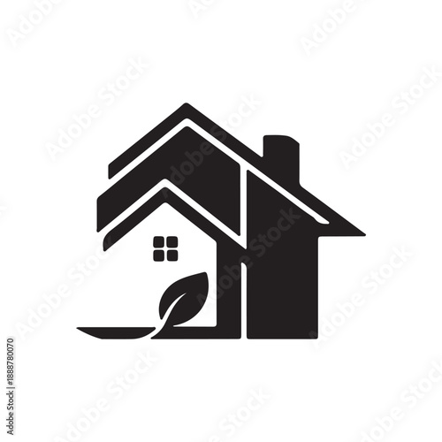 Home icon vector logo template style trendy