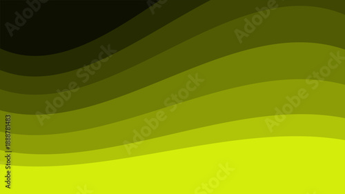 Abstract dark green wave background with elegant gradient curves and luxury fluid
