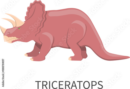Cute cartoon tyrannosaurus rex dinosaur vector illustration featuring a funny wild animal style on a white background for a safari zoo art drawing