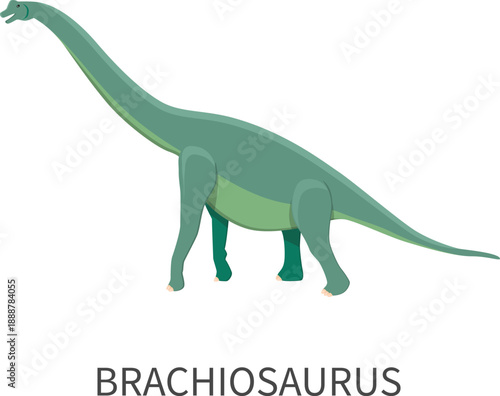Cute cartoon t rex tyrannosaurus rex dinosaur vector illustration silhouette icon featuring a wild jurassic reptile with a long tail isolated on a nature background