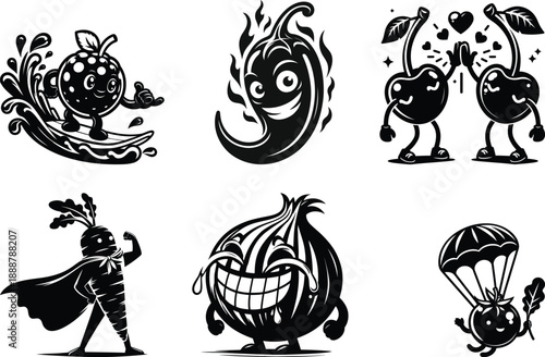 Precision veggie life silhouette bundle set for flawless results on glow forge