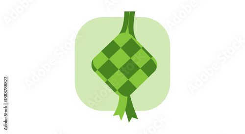 Ketupat Icon A Traditional Delicacy Symbolizing Celebration and Community