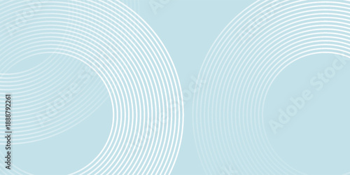 Modern abstract background. Glossy white gradient circle lines. Minimal geometric pattern. Simple graphic elements. Futuristic concept. Suitable for cover, poster, banner, brochure, eps10.