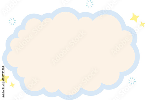 Cloud Text Box Graphic