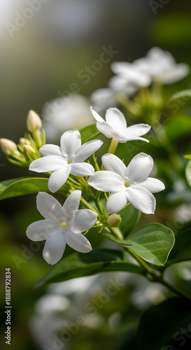white flowers in the garden