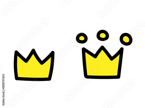 手描き風のかわいい王冠素材 ランキング