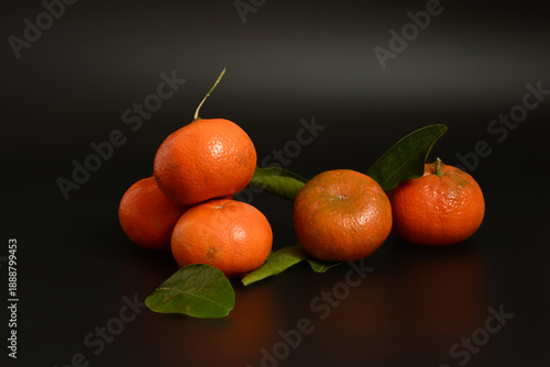 Fresh citrus fruits ready for sale. Commercial shot of mandarins in eco-friendly packaging for grocery delivery.