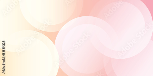 minimalist banner background frame.soft color.abstract .pink and yellow gradations.circle effect style.memphis.eps 10