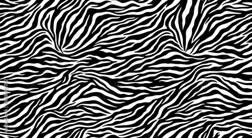 Black and white zebra pattern texture background.