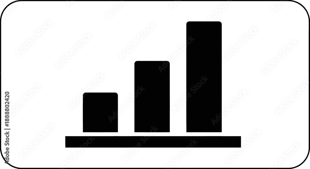 Fototapeta premium Growing bar graph