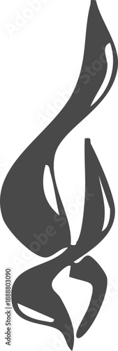 Smell steam and smoke lines icon. Air wind and scent linear hand drawn doodle. Hot vapor, aroma, smell, waves from food sketch.