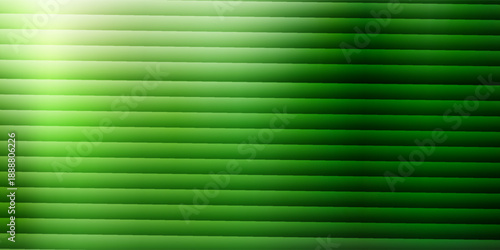 Dark green neon gradient ribbed glass. Vector ribbed glass texture background. Mesh gradient