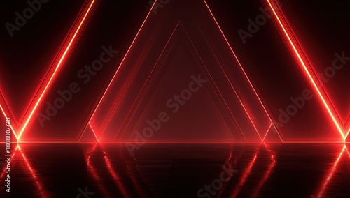 Red and black background with a red triangle