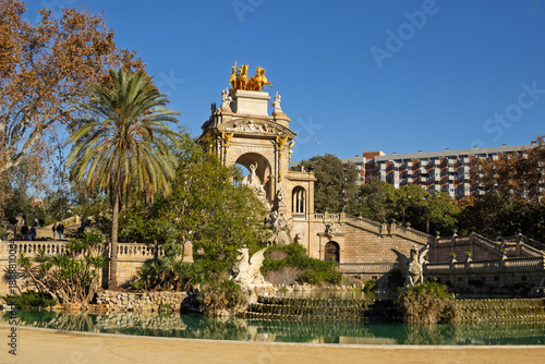 Bild auf Leinwand Cascada monumental fountain in parc de la ciutadella