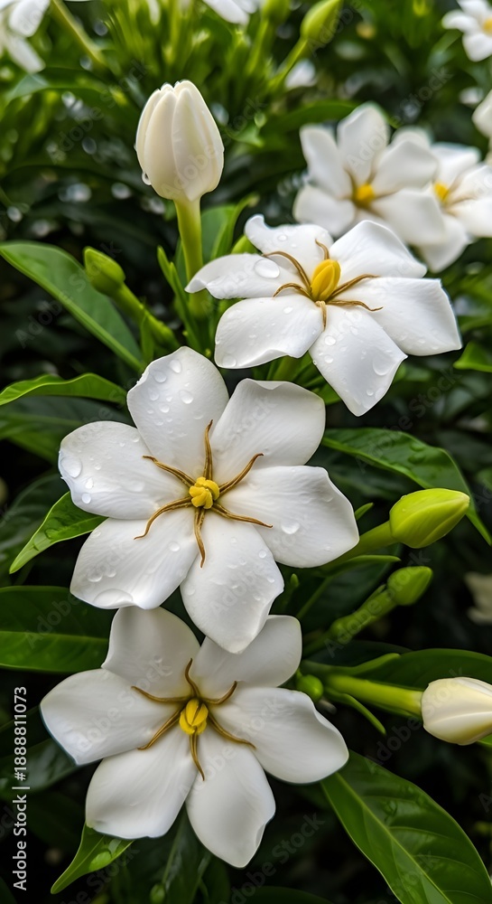 Fototapeta premium white plumeria flowers