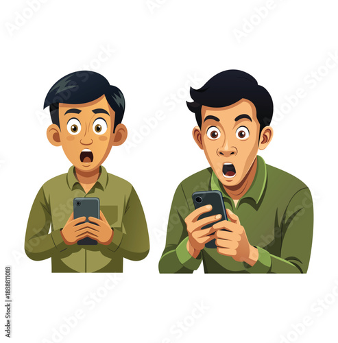 a man was shocked to read the information on his cellphone