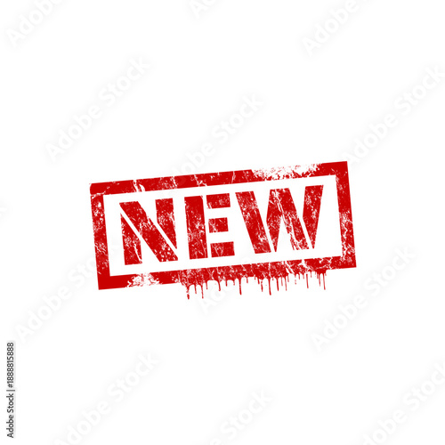 New - rubber stamp - vector illustration
