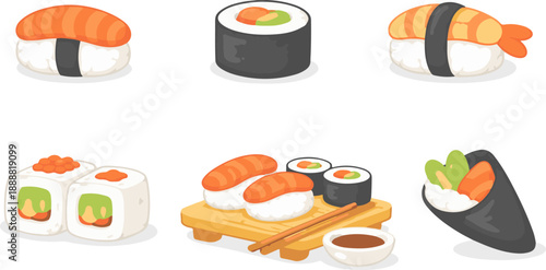 Sushi and Japanese Food Icons