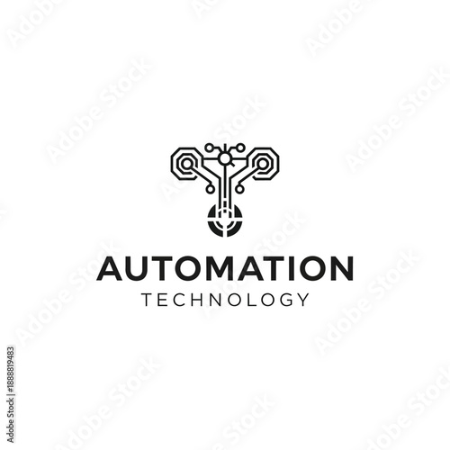Modern Automation Technology Concept with Gears and Cogs Illustration