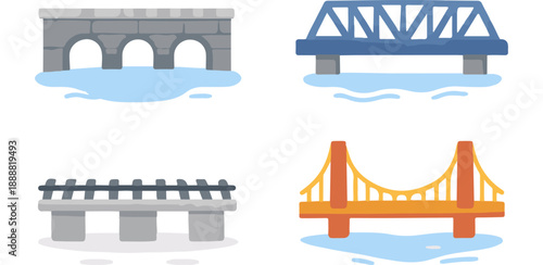 Bridge and Infrastructure Icons