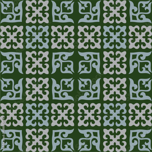 Ethnic patterns. Traditions of nomads, Kazakh steppes, Asian Mongolian Caucasus