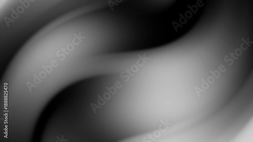 Animated Black Grey Gradient With Abstract grayscale shapes in a blurry composition, featuring gentle curves and lines. Suitable for backgrounds, design elements, or artistic projects.