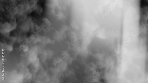 Animated Black Grey Gradient With Closeup view of cascading waterfall with water and mist. Suitable for nature websites, travel blogs, or environmental presentations.