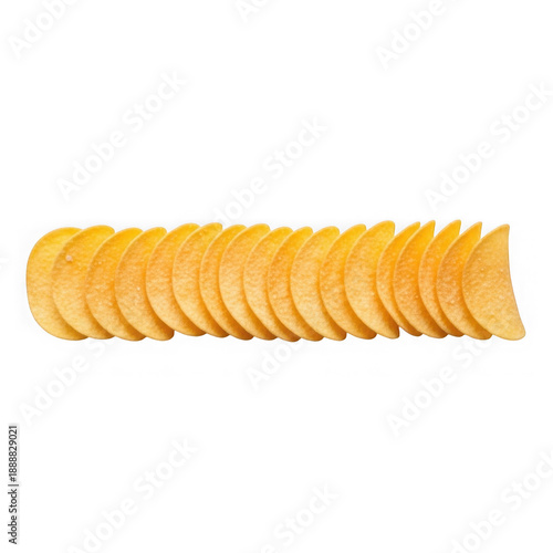 A linear arrangement of sliced mango pieces bright and inviting on transparent background