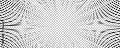 Black comic book transparent background