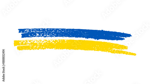 Ukrainian national flag in grunge style