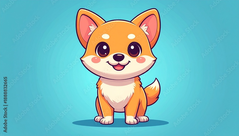 Obraz premium Character a dog cartoon