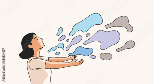 Letting Go Of Control And Practicing Mindful Acceptance illustration