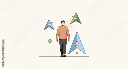 Self Direction And Independent Decision Making In Modern Life illustration