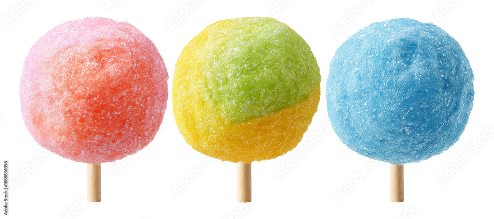 Fototapeta premium Colorful Cotton Candy Treats in a Delicious Collection for Fun Events