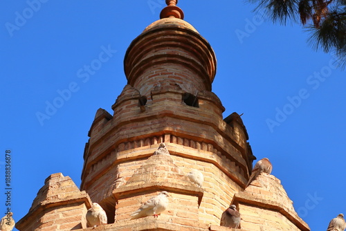 Villa Carmen's dovecote, a 20th-century construction, inspired by the Torre del Oro in Seville