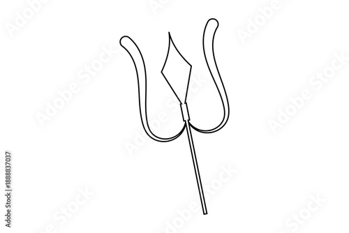 Trishul Vector icon, god trishul icon, Shiva Mahadev Trishul icon, Shiva Trishul icon, Trishule icon.