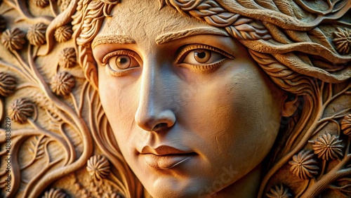 Intricate Plaster Detail Portrait: A Journey of Achievement