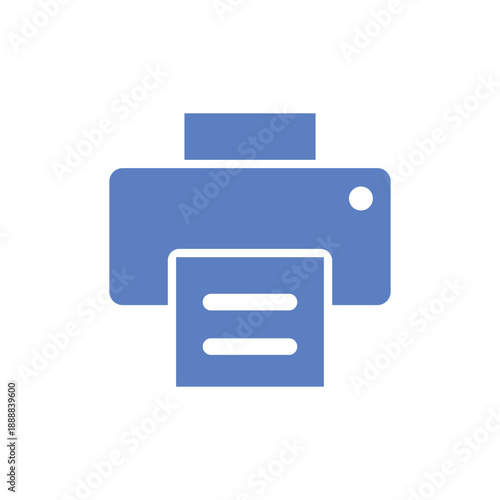 Printer Icon Vector Template Illustration Design