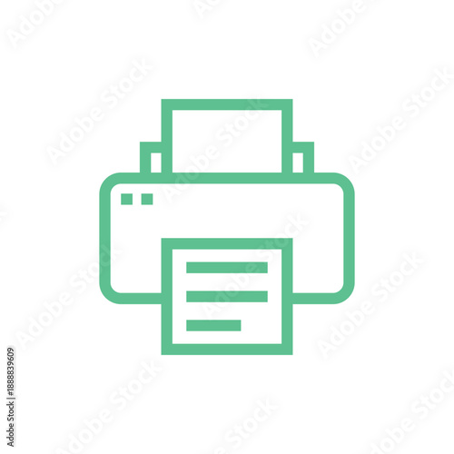 Printer Icon Vector Template Illustration Design