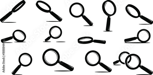 Set of spoons with different shapes vector icons illustration