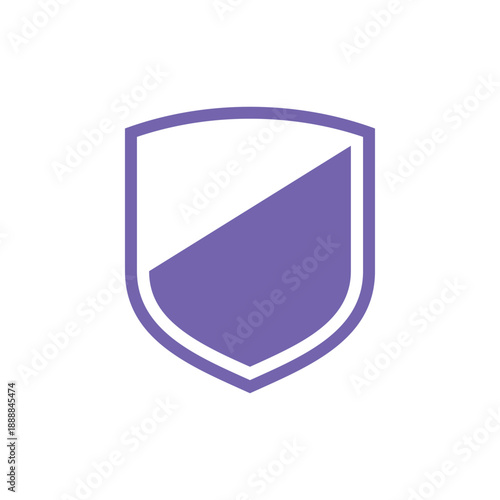 Simple Shield Icon Logo Template Illustration Design