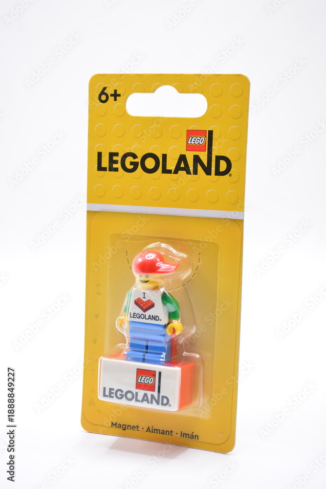 Fototapeta premium Lego legoland minifigure magnet in Manila, Philippines