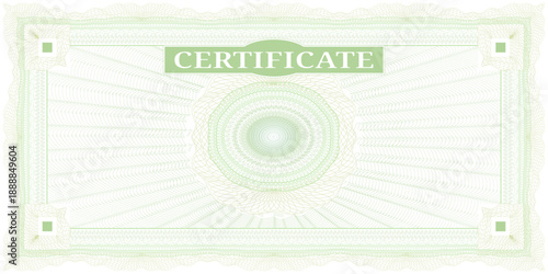 Security Guilloche Background for Official Documents and Certificates
