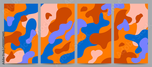 colorful abstract background set design for banner, poster, template, brochure, flyer, etc