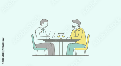 Two men having a serious conversation over drinks at a table.