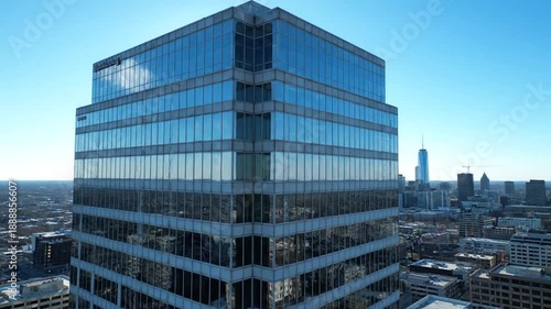 Modern glass building