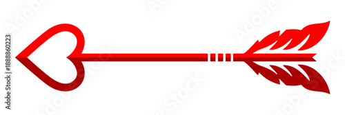 Creative Decorative Heart Arrow Graphic for Anniversary Greeting Cards Minimalist Global Love Day Advertising Campaigns Stylish Professional Digital Vector Art Illustration for Modern Romantic Decor